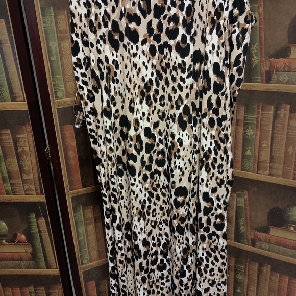 "C"est 1946 animal print wide leg pants sz26/28 - Picture 5 of 5